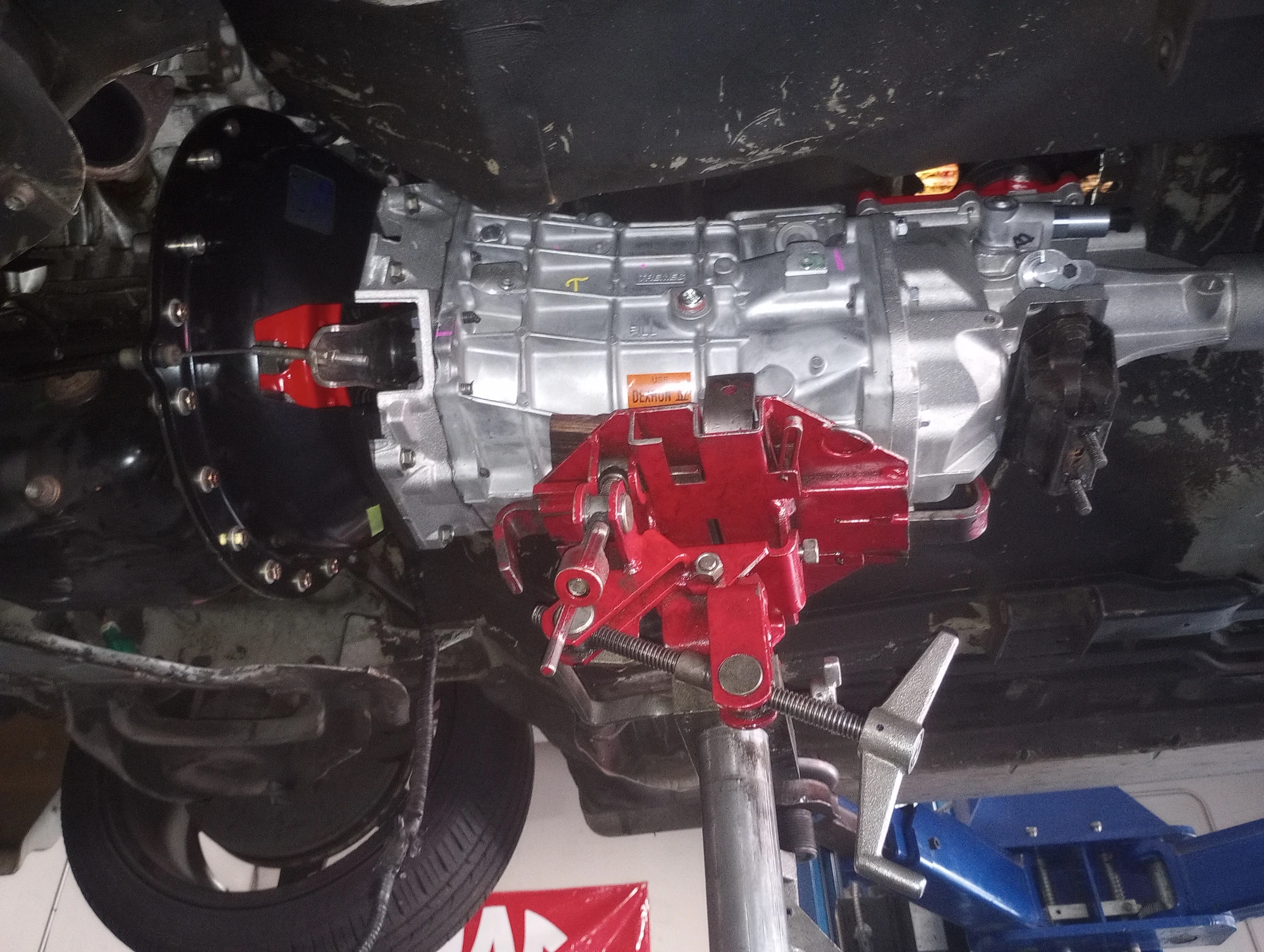 Tremec T56 Magnum transmission installed in a 1998 Mustang Cobra — photo 2